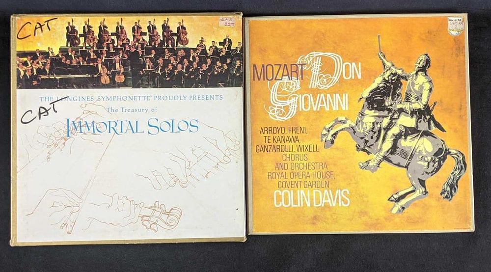 Lot 210: Two Classical Music Record Box Sets Mozart Longines Symphonette