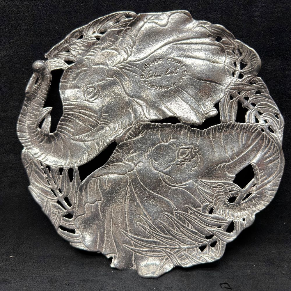 Lot 230: Arthur Court Elephant Aluminum Trivet