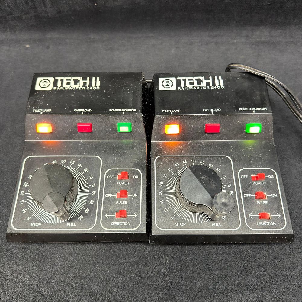 Lot 244: Pair of MRC Tech II Railmaster 2400 Model Train Transformers