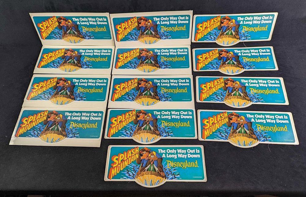Lot 283: 13 Disneyland Splash Mountain Bumper Stickers
