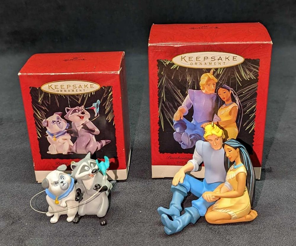 Lot 291: 2 Hallmark Pocahontas Ornaments
