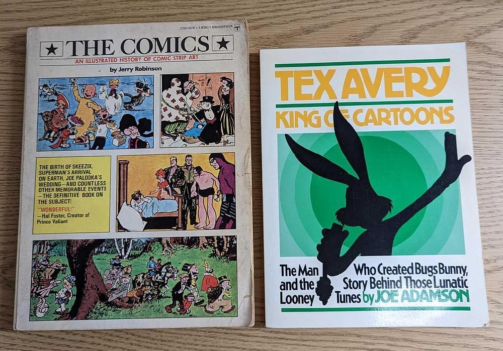 Lot 304: 2 Vintage Tex Avery Animation & Comic Strip Art Books