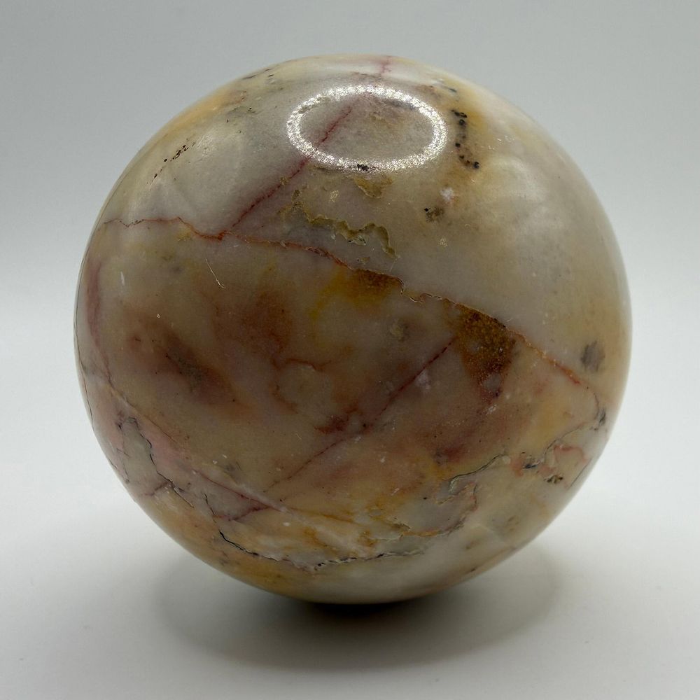 Lot 313: Large Polished Natural Stone Sphere Display Orb 60mm