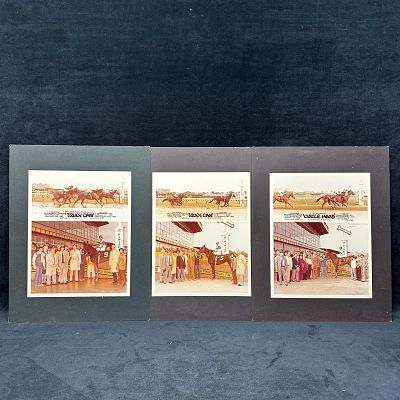 Vintage Horse Racing Photo Lot Pimlico Race Course Maryland Truly Can and Circle Head. Group of 