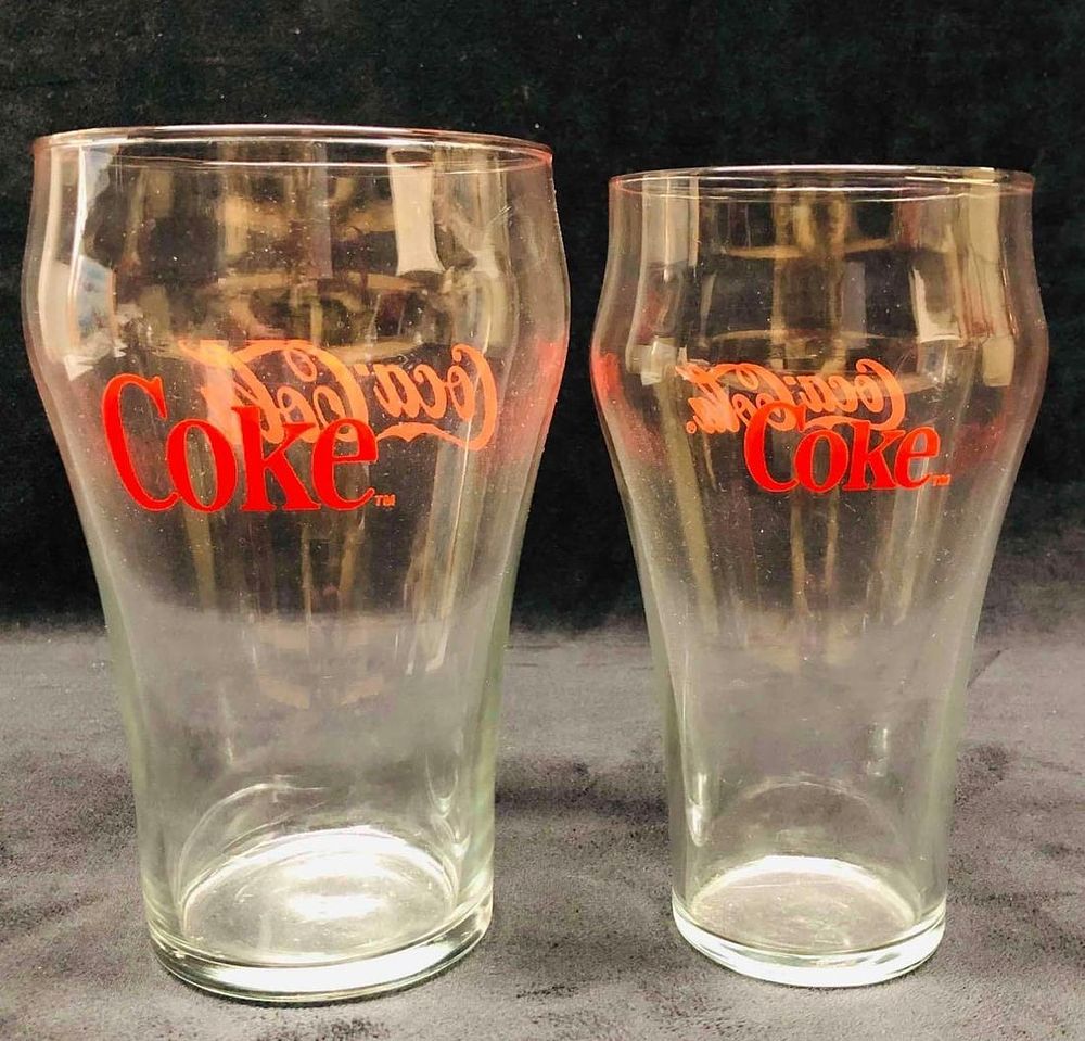 Lot 472: Two Coca-Cola Coke Glasses