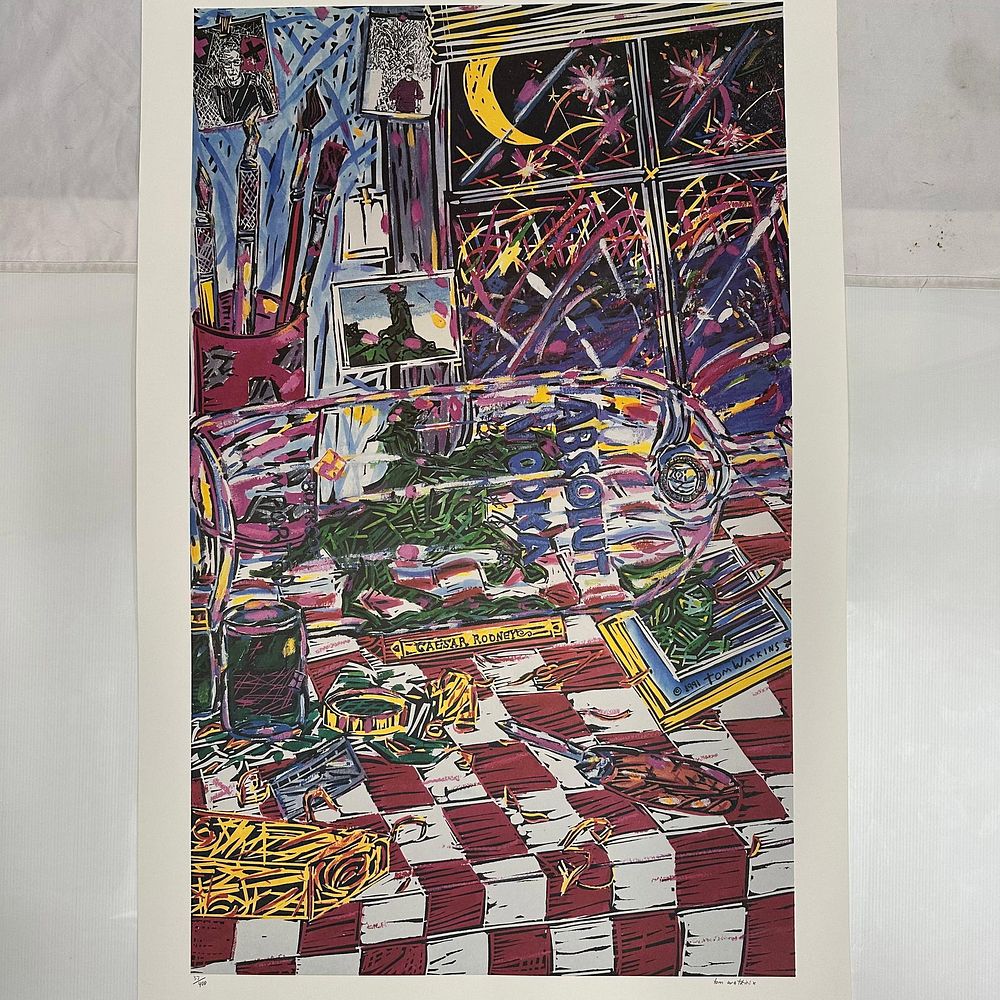 Lot 173: Absolut Vodka Statehood Delaware Tom Watkins Signed and Numbered 37/400