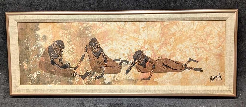Lot 282: Framed S&N Robin Anderson Batik On Silkscreen R34