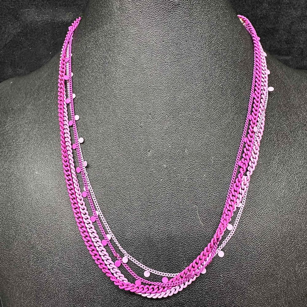 Lot 342: Melania Clara and Alexa Rae Dark and Light Purple Necklace Pair