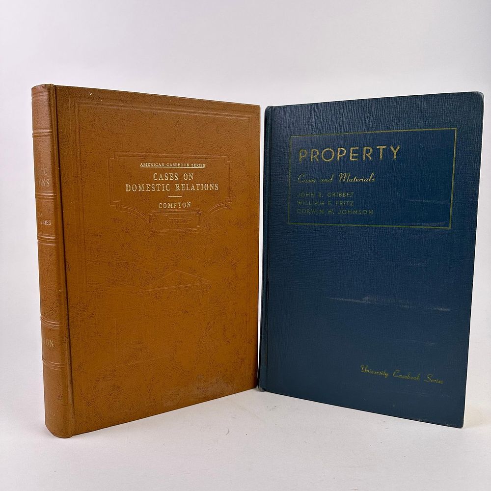 Lot 356: 2 Volumes American Casebook and University Casebook Series Domestic Relations and Property Book Set