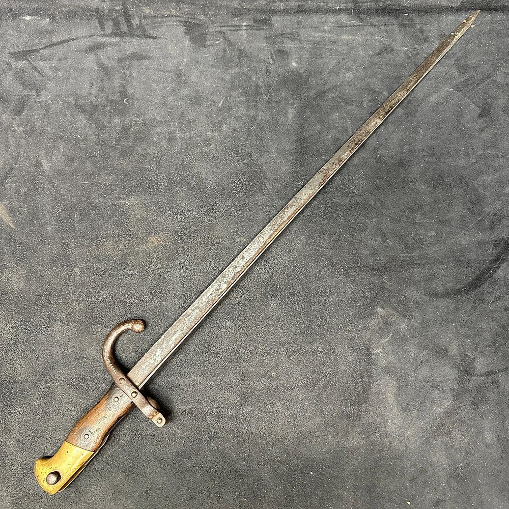 Lot 176: French M1874 Gras Bayonet Dated 1876
