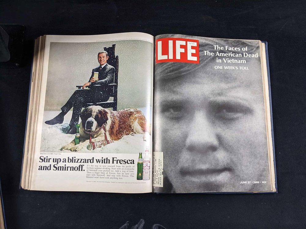 Lot 189: Vintage Life Magazine Book May-June 1969 Vol 66