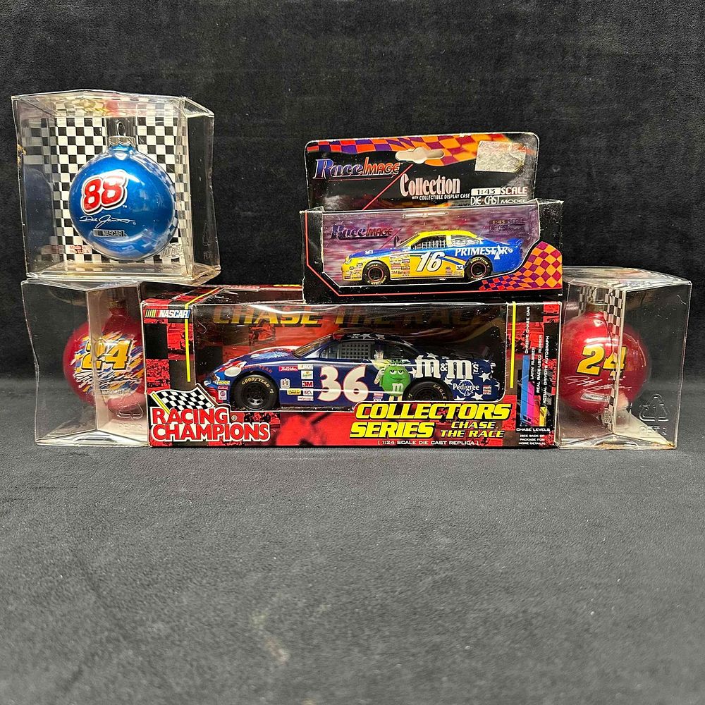 Lot 232: Nascar Collectibles Set Ornaments Die Cast Cars