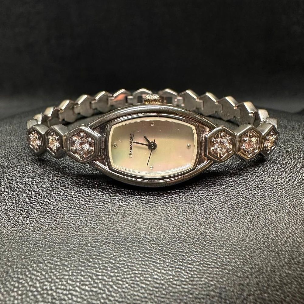 Lot 233: Sterling Silver CZ Watch by Diamonique