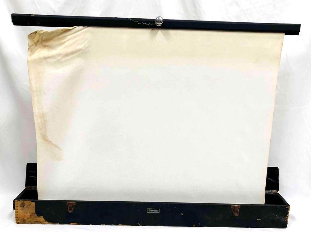 Lot 244: Vintage Stella Boxed Up Portable Projector Screen