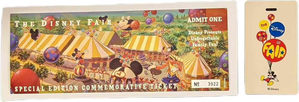 Lot 314: The Disney Fair Special Edition Ticket & Luggage Tag