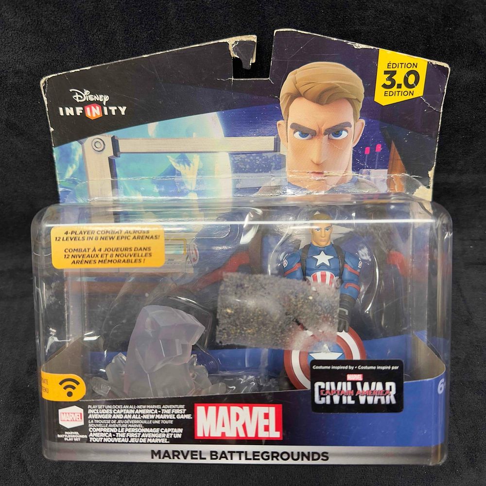 Lot 315: Disney Infinity 3.0 Civil War Marvel Battlegrounds Infinity Captain America