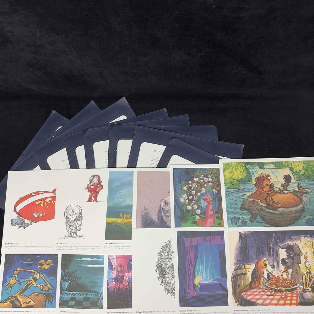 Lot 324: Walt Disney World Passholder Calendar 2012 Twelve Prints Collection Lot of Eight Calendars