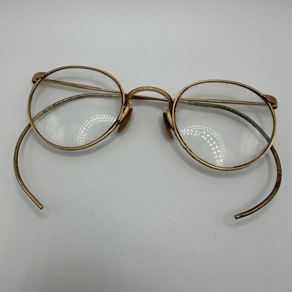 Lot 398: Artcraft Nokorod 1/10 12K GF Gold Filled Round Eyeglasses