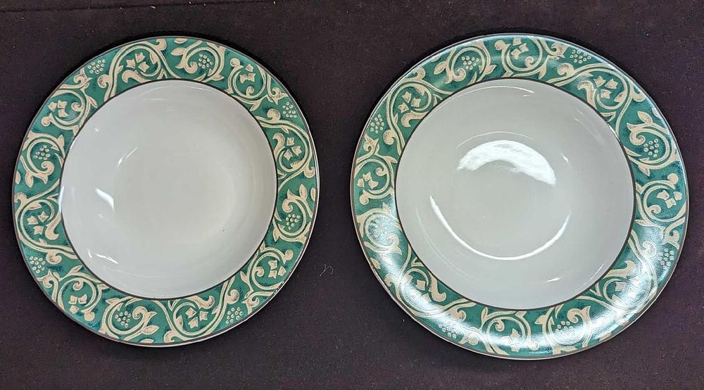 Lot 432: 2 Retired Sango Pavilion China Large Rim Soup Bowls B