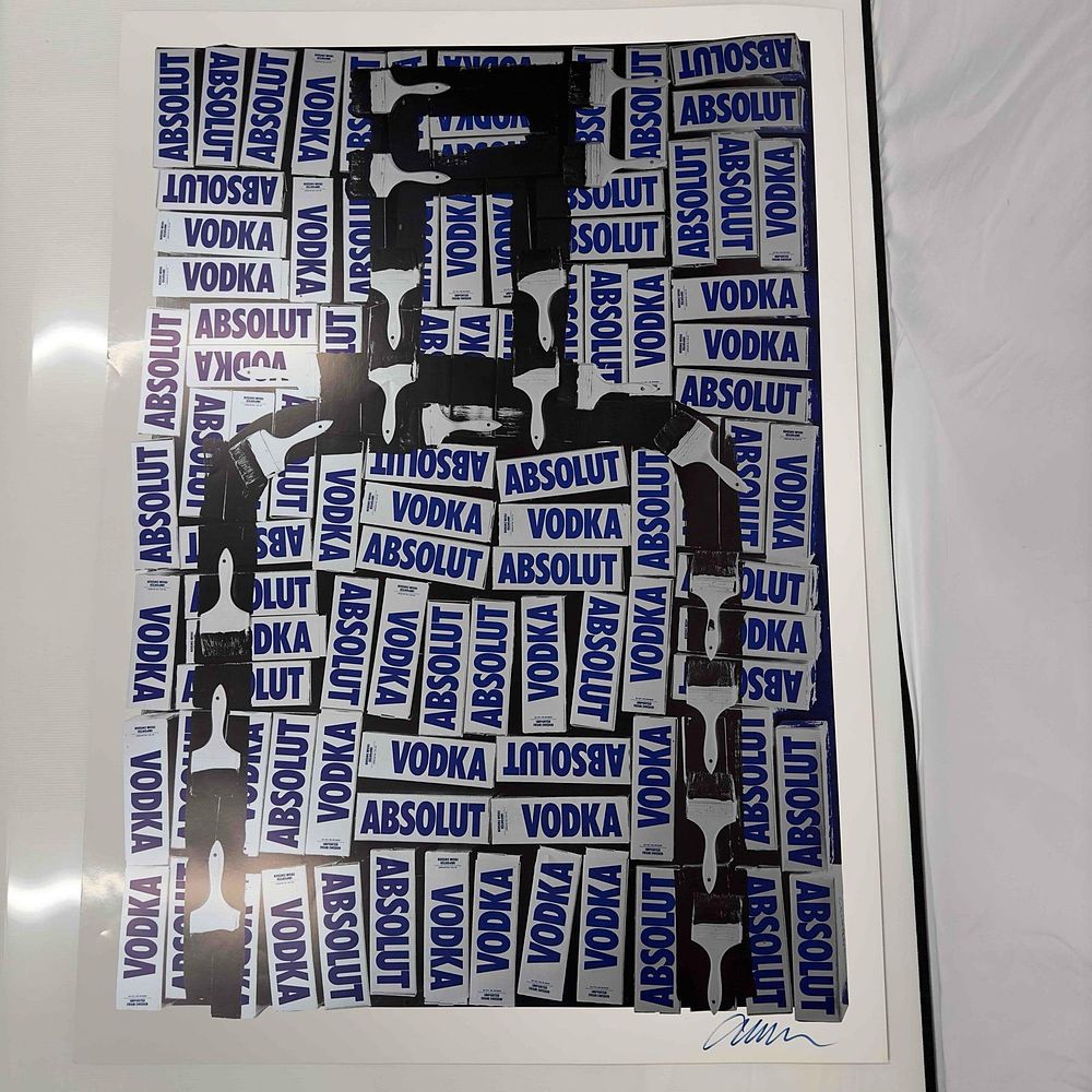 Lot 440: Absolut Vodka Signed by Armand Arman Lithograph
