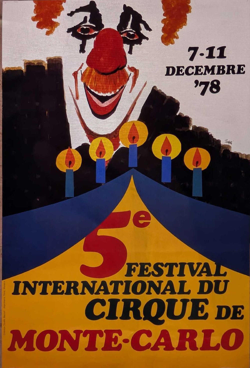 Lot 470: 4 X 5 5th Festival International Du Cirque Kodak Transparency B