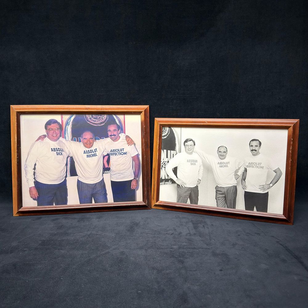 Lot 151: Pair of Framed Michel Roux Absolut Vodka Photographs
