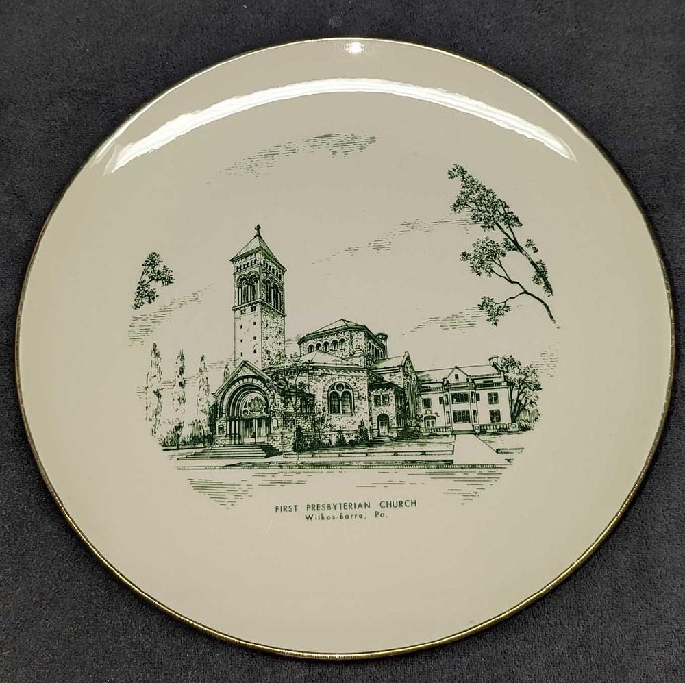 Lot 208: Vintage First Presbyterian Church Plate