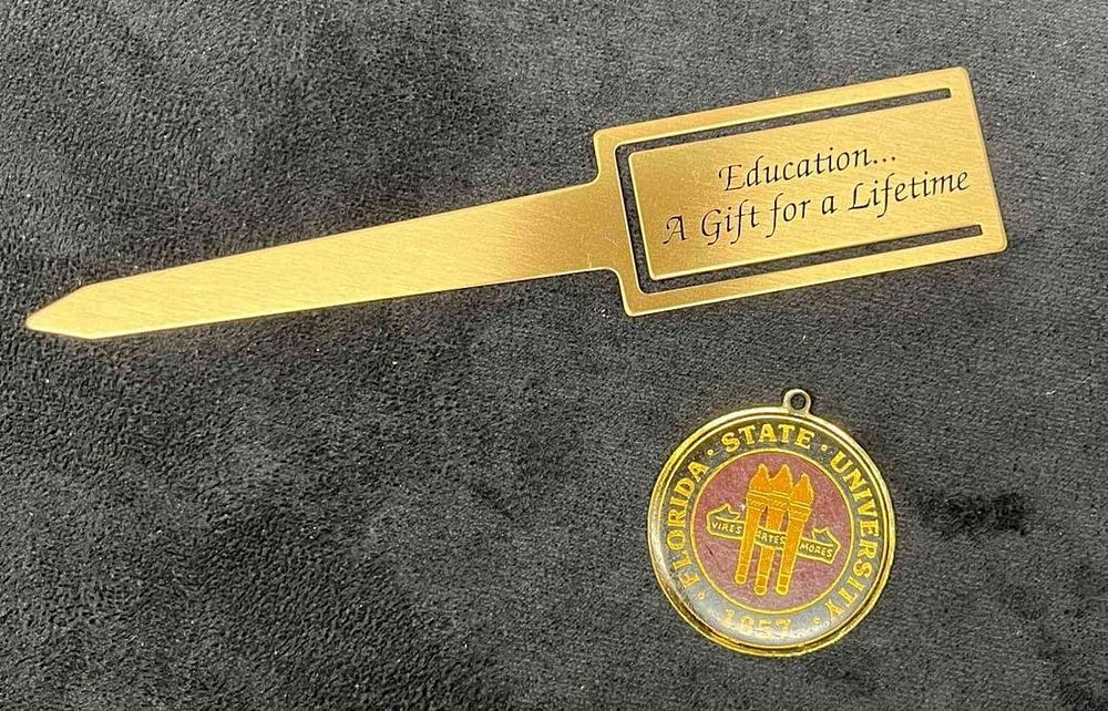 Lot 211: FSU Education Small Bundle Pendant & Book Mark