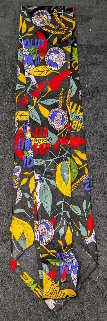 Lot 232: Absolut Vodka Nicole Miller Silk Tie New D