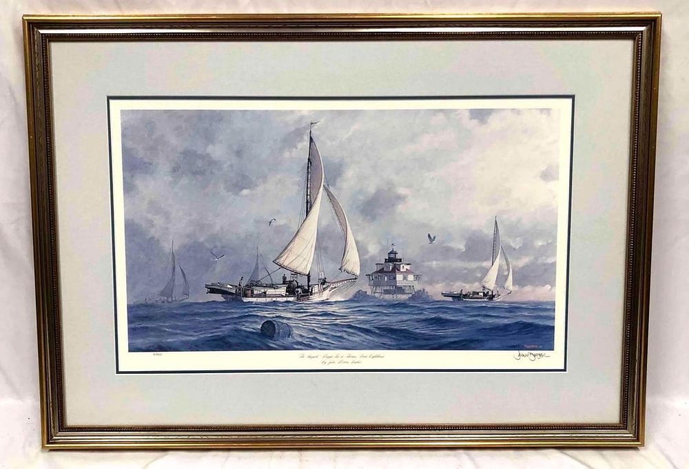 Lot 292: Signed & Numbered Print Of "Maggie Lee" Shipjack by John Morton Barber