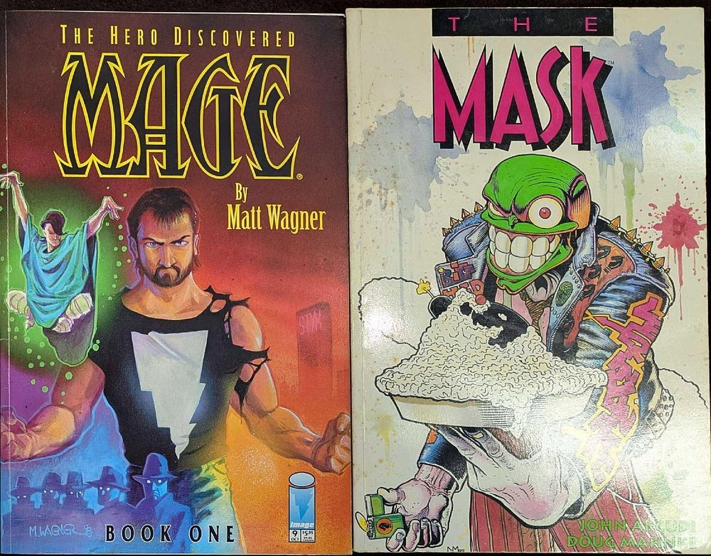 Lot 353: The Mask And Mage Th Hero Discovered Softcover Comics