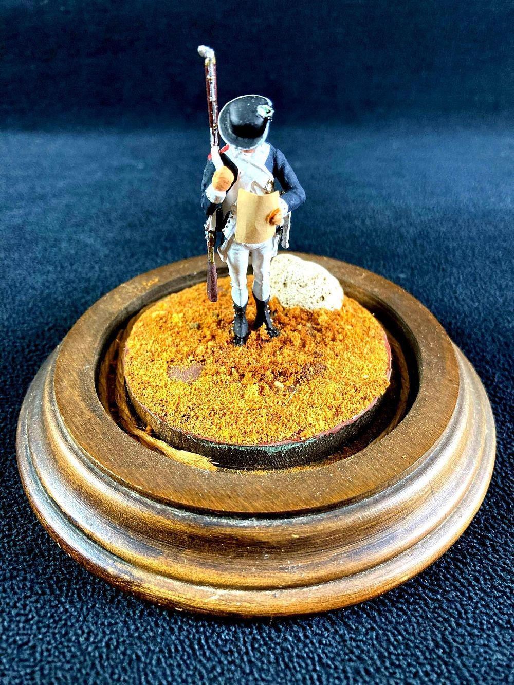 Lot 379: Small American Revolution Continental Soldier Figurine