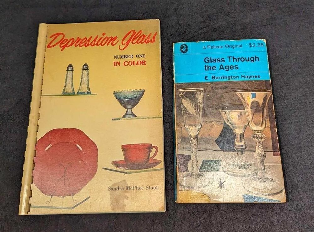 Lot 389: Glass Through The Ages & Depression Glass Books
