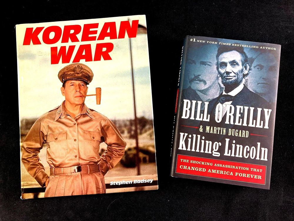 Lot 399: (2) Military History Books Korean War & Killing Lincoln