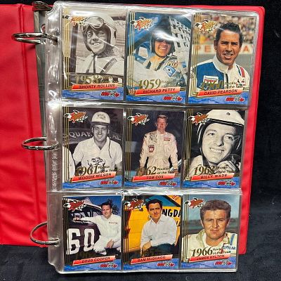 1993 Wheels NASCAR Racing Partial Card Set in Binder Rookies and Stars 135 Cards. Collection of 