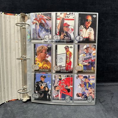 Ernie Irvan NASCAR Trading Card Collection Binder Upper Deck Havoline 221 Cards. NASCAR trading 
