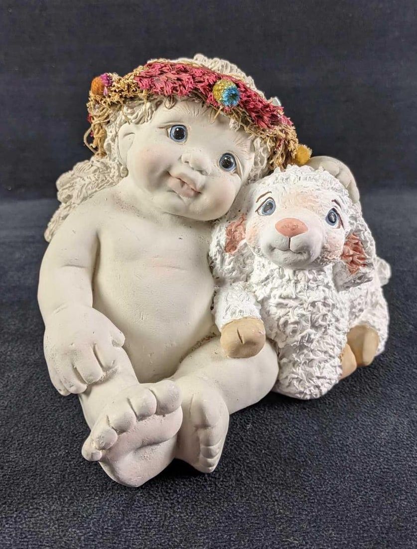 Lot 262: Dreamsicles Baby Angel with Lamb Figurine "Twosome"