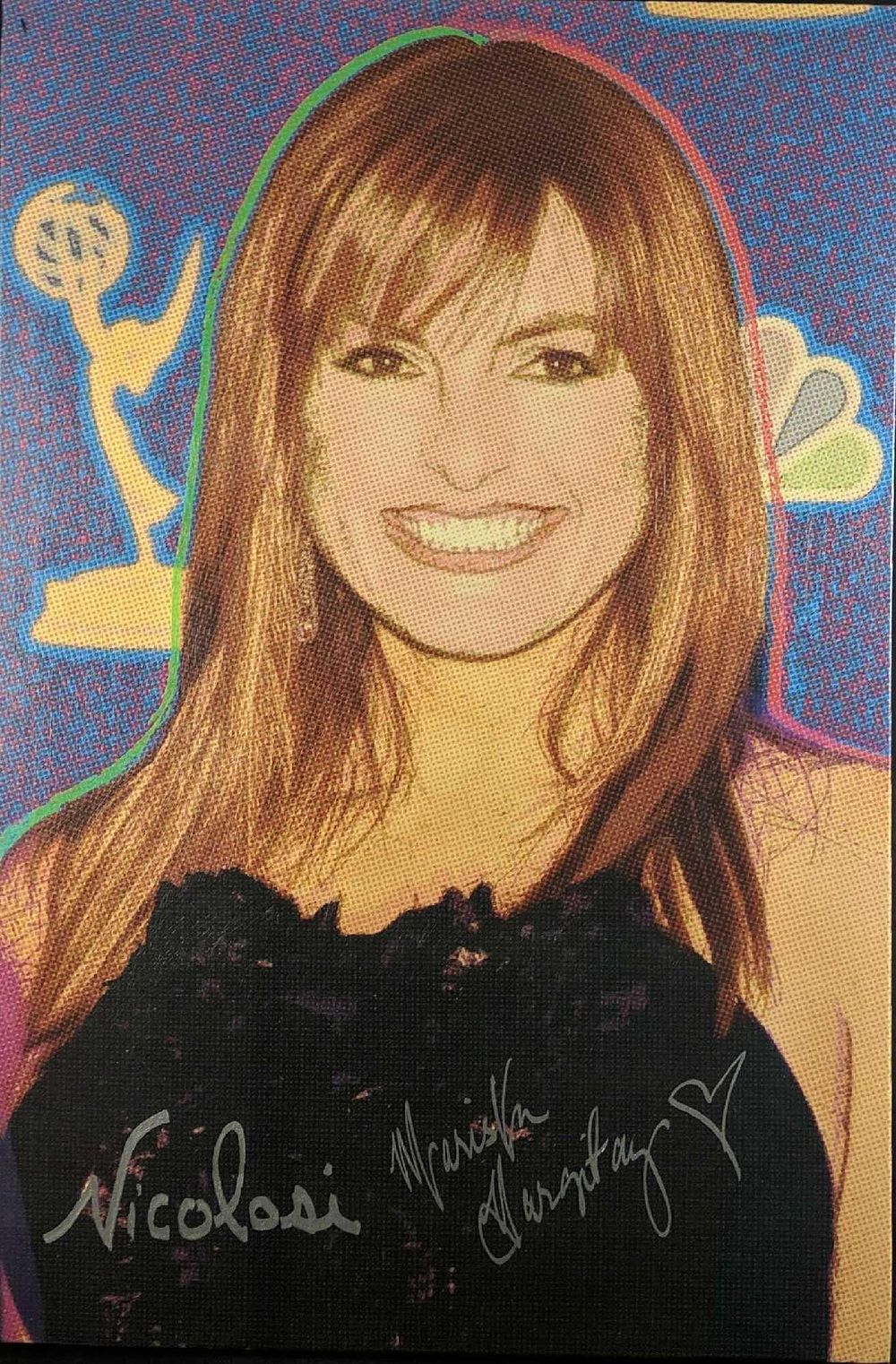 Lot 304: Celebrity Portrait Nicolosi Mariska Hargitay W3