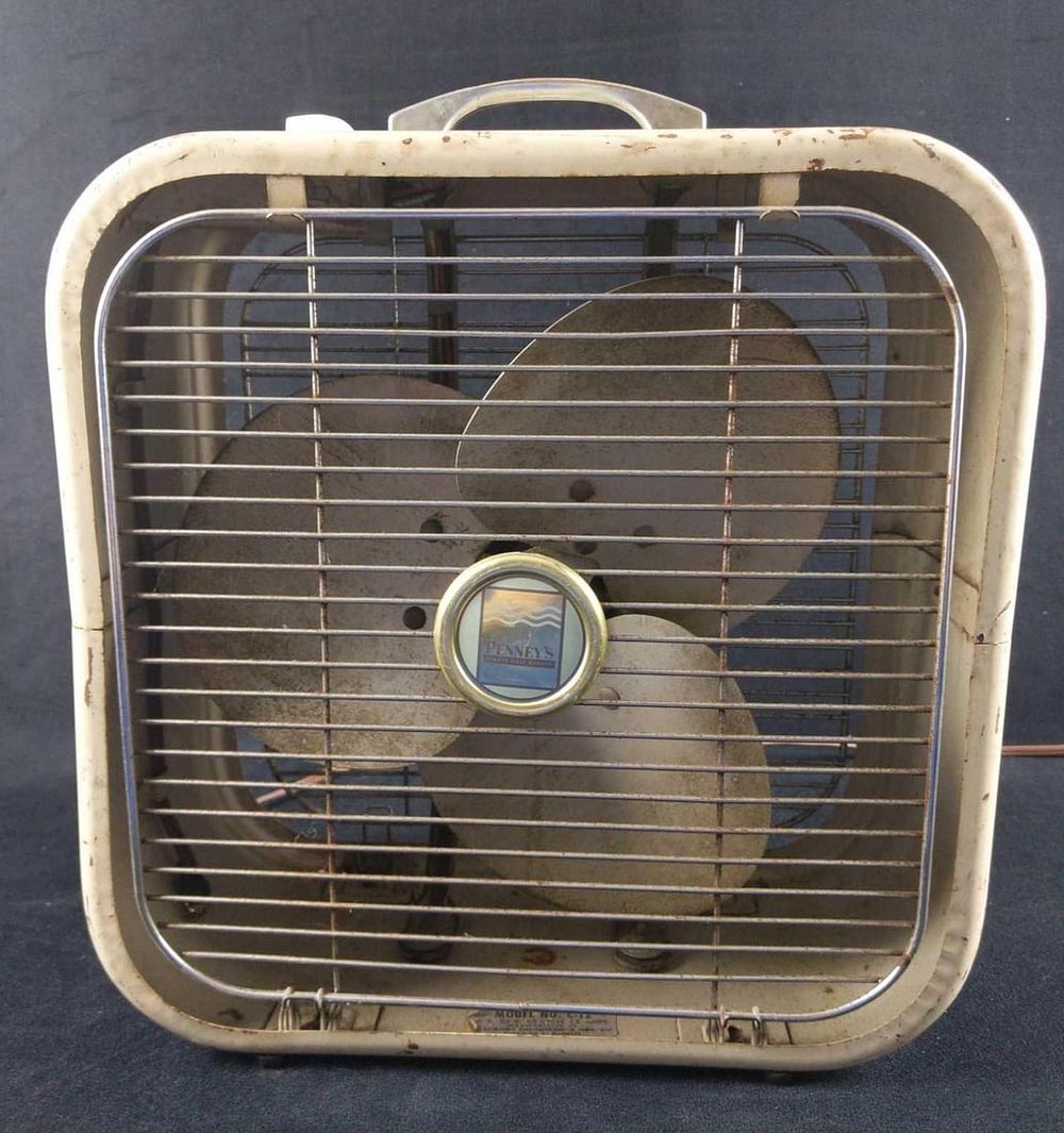 Lot 311: Vintage Penney's Metal Box Three Speed Fan