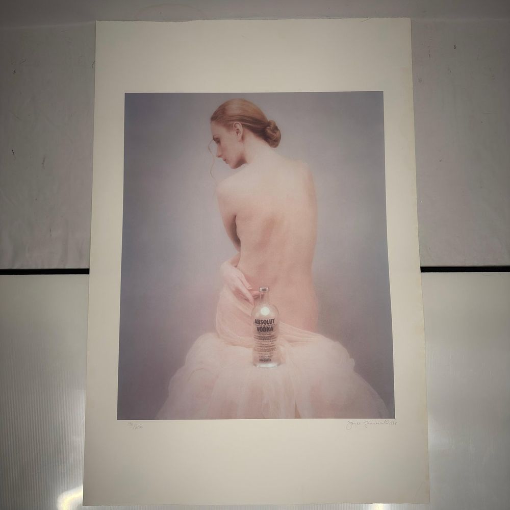 Lot 348: Joyce Tenneson Absolut Vodka Print Signed and Numbered 198 of 200