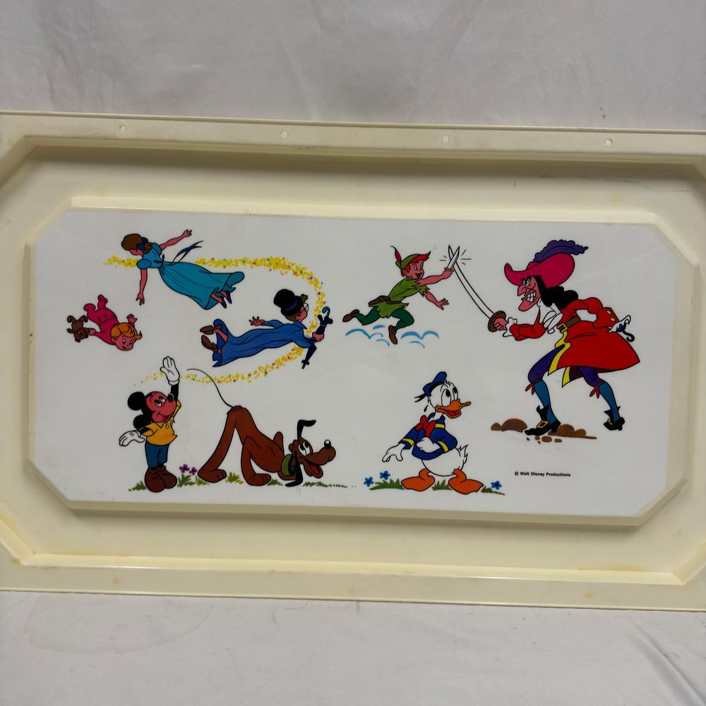 Lot 356: Vintage Walt Disney Productions Character Display Panel Peter Pan Mickey Mouse