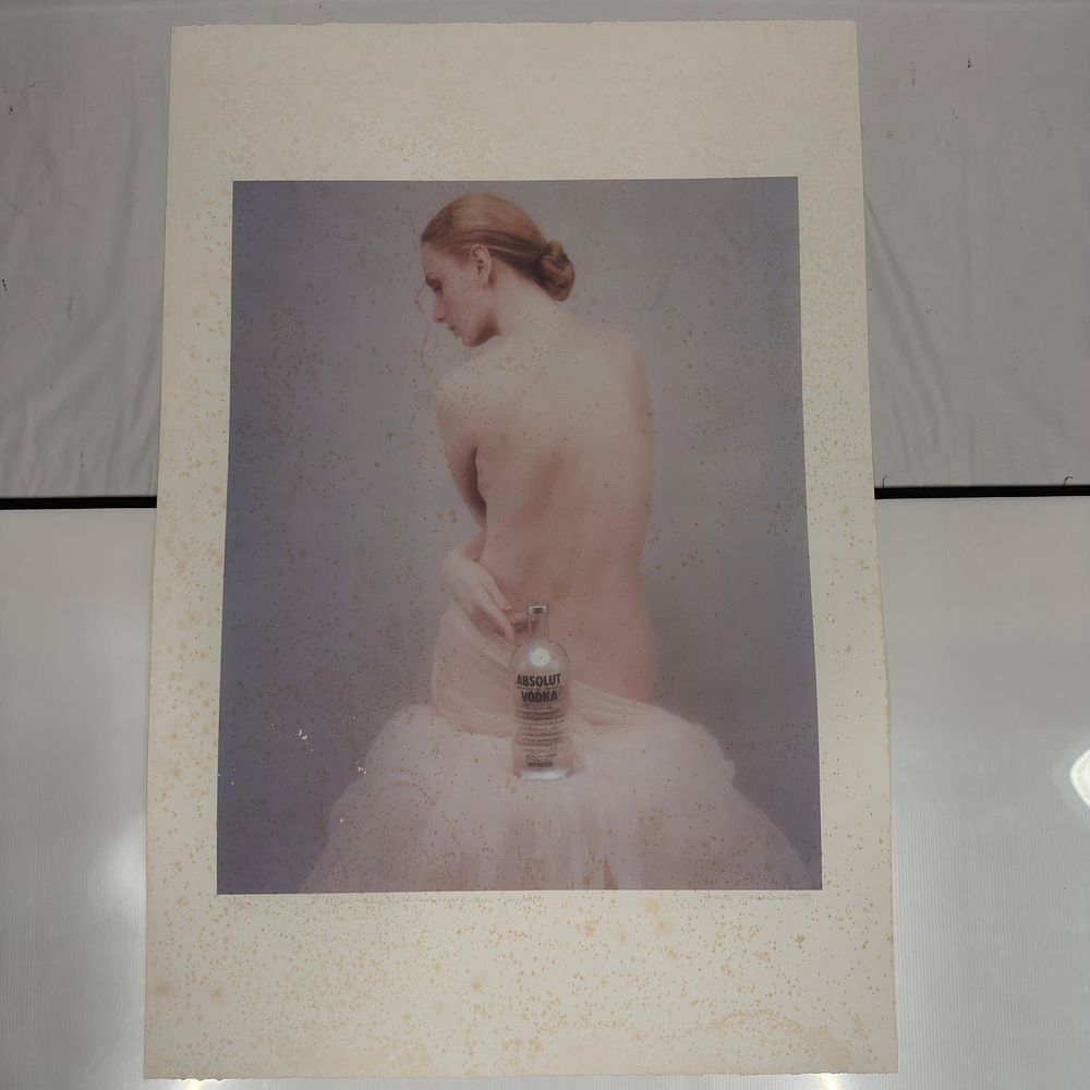 Lot 358: Signed and Numbered Absolut Vodka Joyce Tenneson Print 1 out of 200 Heavy Foxing