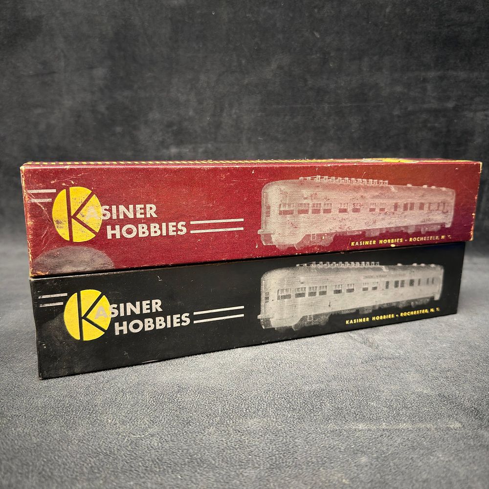 Lot 375: Pair of Vintage Kasiner Hobbies HO Scale Passenger Cars #21 and #23