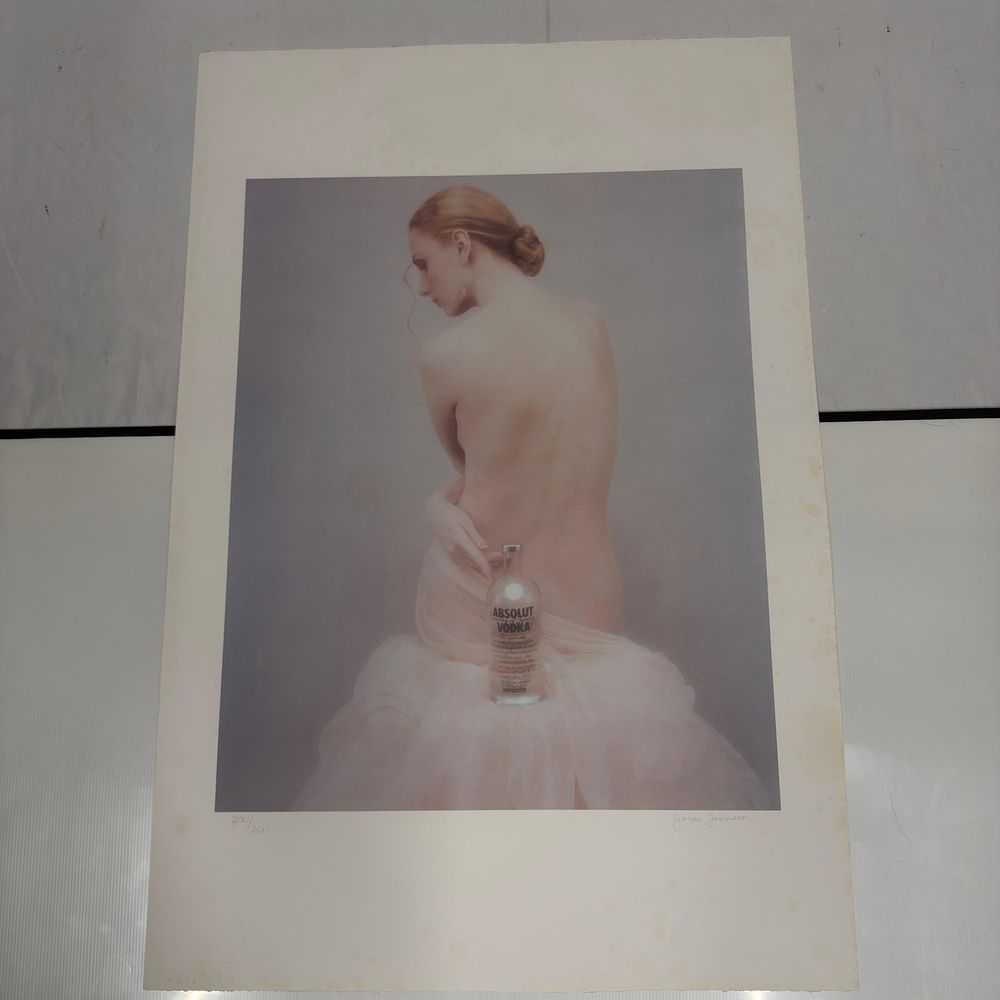 Lot 380: #200 Absolut Vodka Joyce Tenneson Print Signed and Numbered