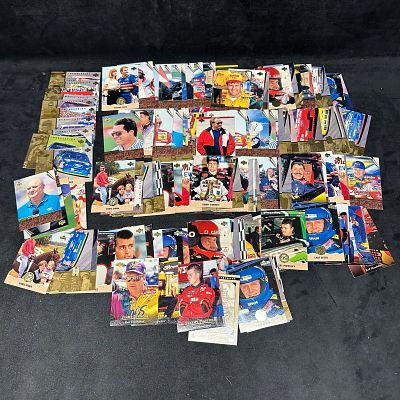 Group of 1990s Upper Deck NASCAR Racing Trading Cards. Large group of 1990s Upper Deck NASCAR 