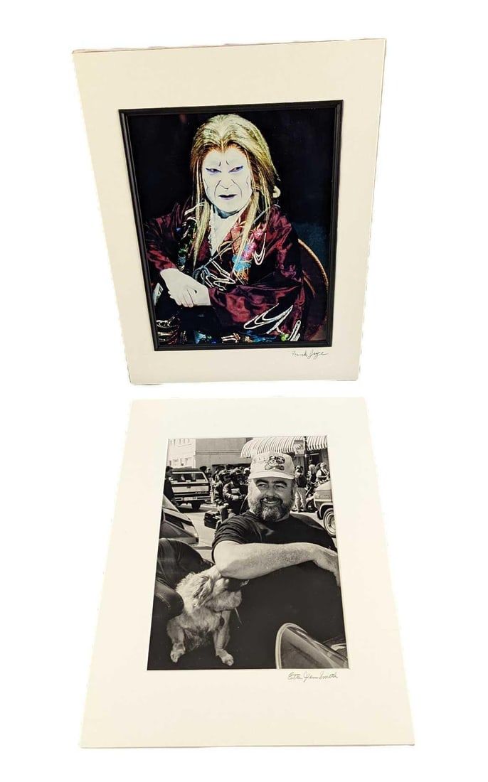 Lot 392: 2 Matted  Etta Jean Juge Photos Kabuki Man & Man
