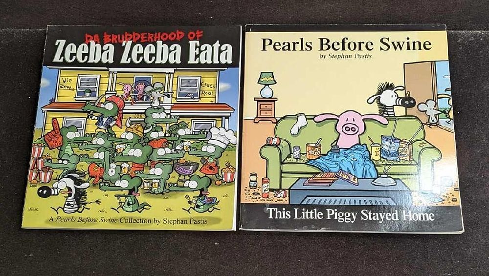 Lot 419: 2 Pearls Before Swine Comic Strip Collections
