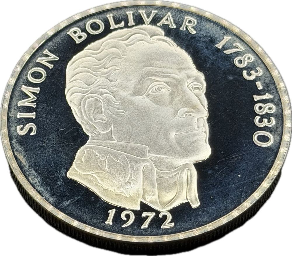Lot 175: 1972 Panama 20 Balboa Sterling Silver Proof Coin