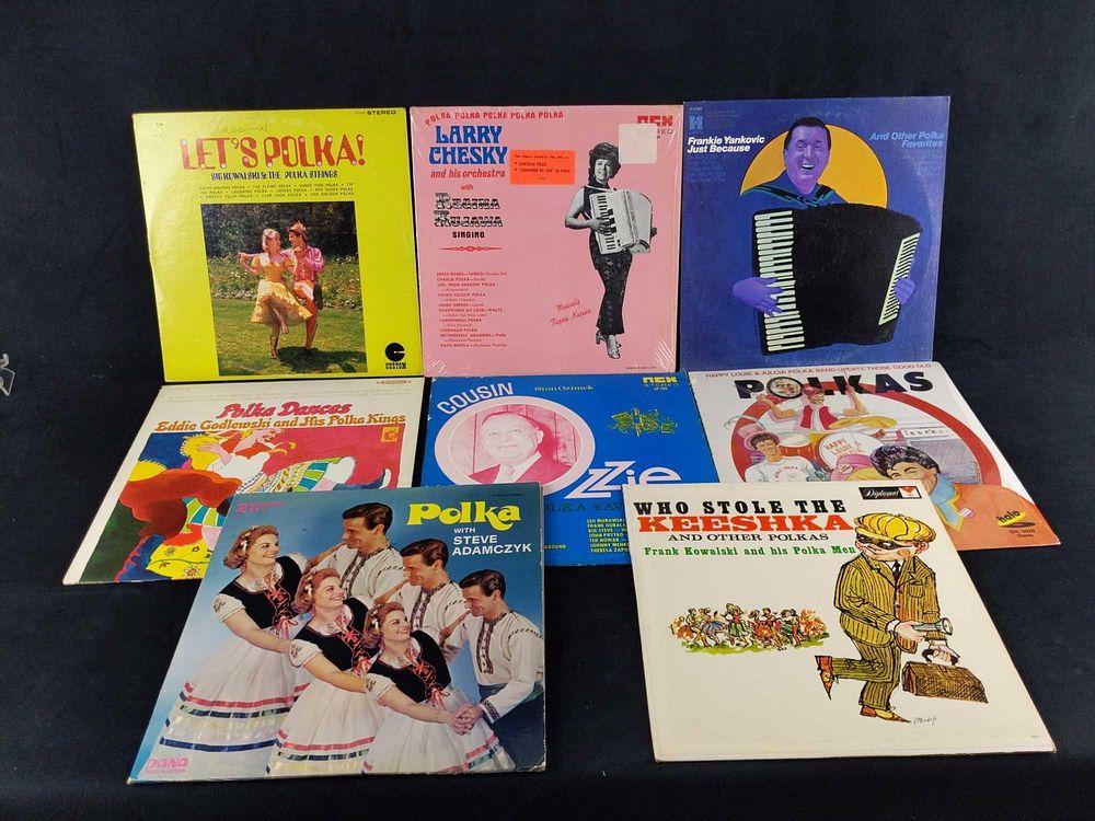 Lot 183: Eight Vintage Polka Vinyl Records Yankovic 1