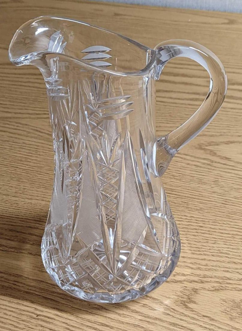 Lot 187: American Brilliant Cut Glass Pitcher
